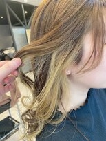 ラナヘアーサロン ホシガオカ(Lana hair salon HOSHIGAOKA) さりげなさが可愛い。イヤリングカラー☆