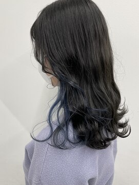 アライブ キチジョウジ(ALIVE Kichijoji) 韓国風インナーカラー×ネイビー