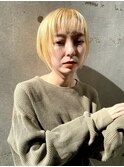 ブロンド/ショート/ハイトーン /大阪梅田駅/中津駅/ショートボブ