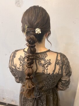 エフェ(effet) ロングヘアのタマネギ編み下ろし