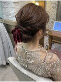 結婚式お呼ばれヘア