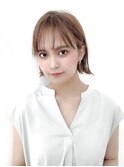 ボブウルフ外国人風カラー韓国ツヤカラー透明感20代30代40代銀座