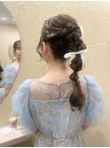 編み下ろしポニー