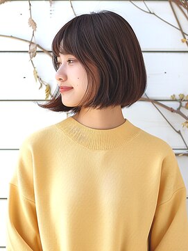 フレア 心 武庫之荘(flare) ★前髪イメチェンこなれミディレイヤーボブルフネビージュ小顔