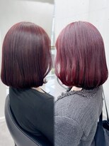 シーン(seen)&nbsp;ブリーチなしダブルカラーピンクラベンダーレッド 忠願寺