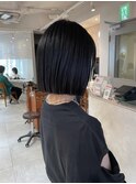 切りっぱなしボブ 重めボブ 地毛風ストレート sn