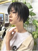 NUDE20代30代顔周りレイヤー ハンサムショート 大人ショートボブ