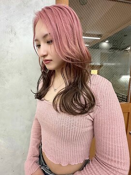 リアン(Lien) デザインカラー/ピンクアッシュ/エンドカラー