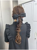 long  hair arrange