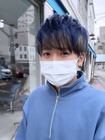 アロハナ 津店(ALOHANA)&nbsp;全体ブリーチから作るインナーカラー！メンズレイヤーマッシュ