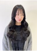 韓国ヘア/顔まわり/韓国レイヤー/前髪カット/小顔/韓国風