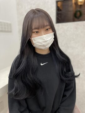 ラビス(Lovis) 黒髪カタログ/オリーブグレー/小顔ヘア/ココアベージュ