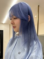 エトワール(ETOILE)&nbsp;ネイビーブルー/ミディアム/ブリーチ/ハイトーン/アッシュ