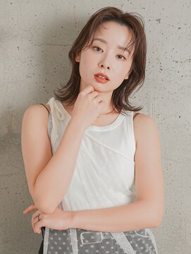 ビビディバビディブー 枚方ビオルネ店(Bibbidi.bobbidi.boo) 濡れ質感くびれレイヤーセミロング