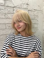 アジールヘア 所沢プロペ通り店(agir hair) ハイトーン学割U24ダブルカラーハイトーンウルフ所沢