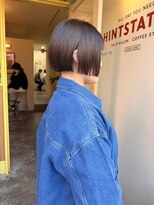 ヒントステーション(HINTSTATION)&nbsp;〈浅草 半個室〉ミニボブ/ラベンダーグレージュ