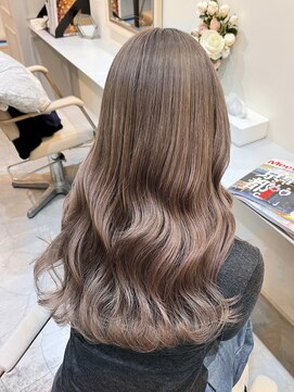 エフィールリアモ(afeel riamo) ブリーチカラー/ミルクティーベージュカラー