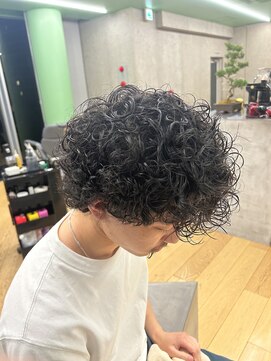 にもう プードルパーマ/アフロ/ミディアム