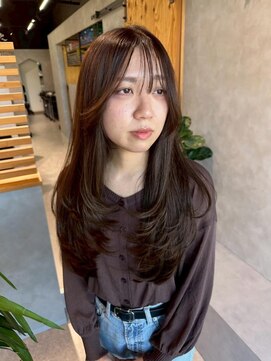 ハウリーヘアアンドスパ(HAURY hair&spa) レイヤーx ショコラブラウン