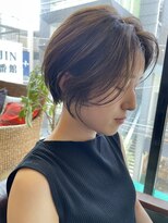 ヌード(NUDE)&nbsp;NUDEレイヤー前髪なしショートハンサムショート大人ショートボブ