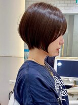 シー バイ ロンド 新宿(Sea by Lond)&nbsp;【福島】マロンブラウン耳かけくびれヘアショートボブ新宿