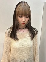 メル ヨコハマ(MeL)&nbsp;ダブルカラーミルクティーベージュピンクベージュロングレイヤー