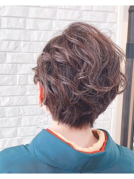 ザブックハンドサロン(The book hand salon) 着物ショートヘアアレンジ