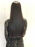 カット+根本のみ縮毛矯正+選べるヘアケア　￥15400～