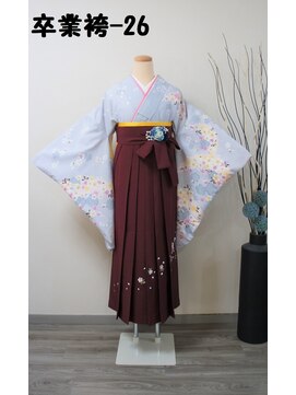 きものサロン すずめ屋 レンタル番号　卒業袴-26　（袴、帯の色は選択可