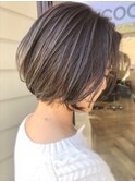 ダークグレージュ×ショート★☆