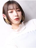 大人可愛い２０代３０代４０代小顔 短め前髪 G7