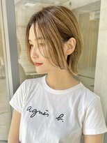 ロビー 表参道(ROBBY)&nbsp;くびれボブ／マットベージュ／表参道／30代40代50代