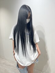 髪質改善カラー◆blue-blackでキメる美髪◆最高峰の艶髪