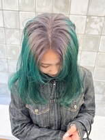 トゥコ(tuco)&nbsp;ルーツカラー　デザインカラー　レイヤースタイル　グリーン