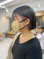 アンドチル 渋谷(AND CHILL)&nbsp;ミニボブ×インナーカラー/イヤリングカラー【AND CHILL渋谷】