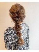 編みおろしhair