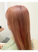 ケアブリーチ　ピンクベージュ　横浜美容室