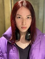 リブロ(liblo)&nbsp;レッドオレンジのミディアムヘア【liblo】