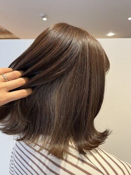 アズール 草加(azule) インナーカラー　ベージュ　ツヤカラー