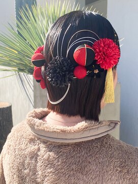 タイドヘア 茨木店(TIDE HAIR) 【成人式アレンジ】ボブアレンジ