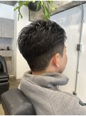 メンズツーブロックショート