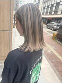 アンブレラカラー ミルクティー ハイライト