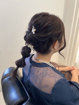 ヘアーサロン ファイブシー(HAIR SALON 5C) 編み下ろしお呼ばれヘア