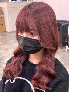 イリ 大阪(ili) ハイライトカラーミルクティーベージュレイヤーカット