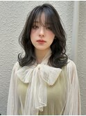 韓国レイヤー/ゆるふわ/デジタルパーマ/暗髪透明感