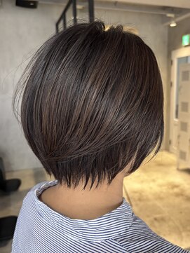 エリマ 調布(elima) レディース丸みショートボブショコラブラウンカラー