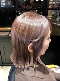30代40代白髪ぼかしハイライト×ナチュラルブラウン