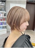 【本厚木/本厚木駅】ショートボブ×デザインカラー