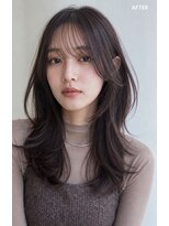 フルショウ アシヤ(FURUSHO ASHIYA) ローライトカラーくびれレイヤーシースルーバング