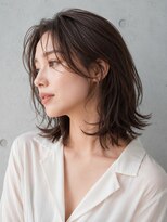 スリーランドメゾン 鶴見区横堤(THREELAND maison)&nbsp;ミルクティーブロンド/ダークブルー/デジタルパーマ/鶴見区横堤